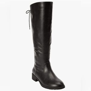 NWOT Comfortview Charleston Tall Wide Calf Boots 12W Black